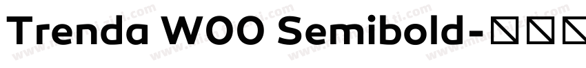 Trenda W00 Semibold字体转换
